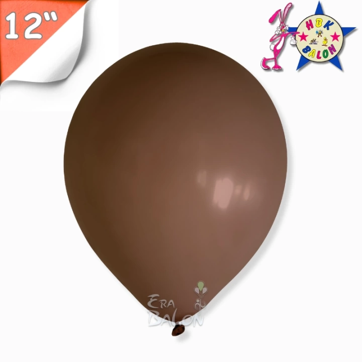 Pastel 12 Balon Hbk Çikolata Kahve