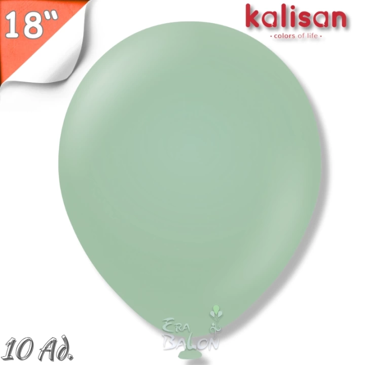 Retro 18 Balon Jumbo Kalisan Kış Yeşili 10lu (Winter Green)