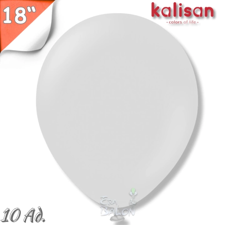 Retro 18 Balon Jumbo Kalisan Duman 10lu (Smoke)