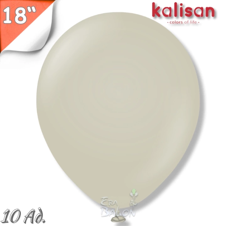 Retro 18 Balon Jumbo Kalisan Taş 10lu (Stone)