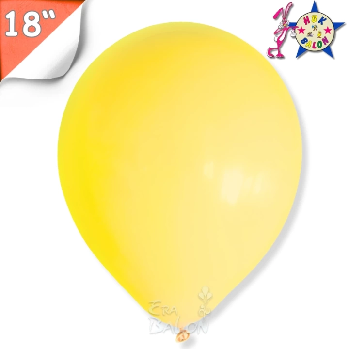 Pastel 18 Balon Jumbo Hbk Sarı 10lu