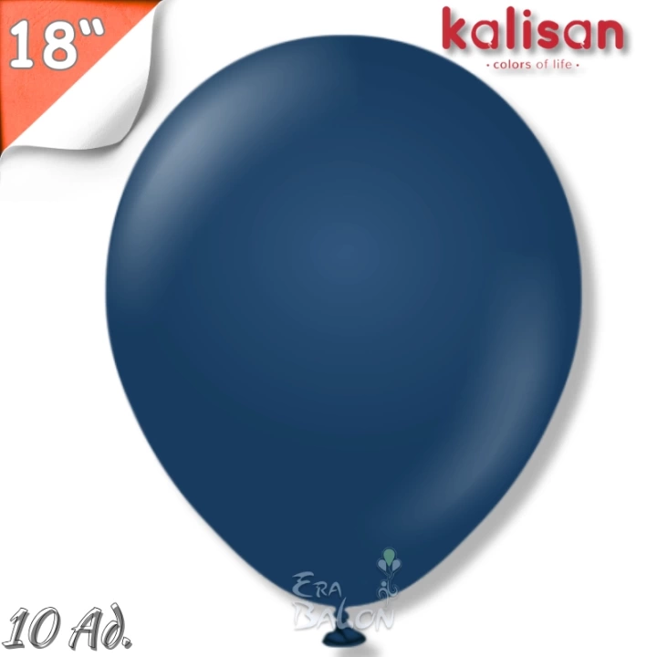 Pastel 18 Balon Jumbo Kalisan Gece Mavisi 10lu (Navy)