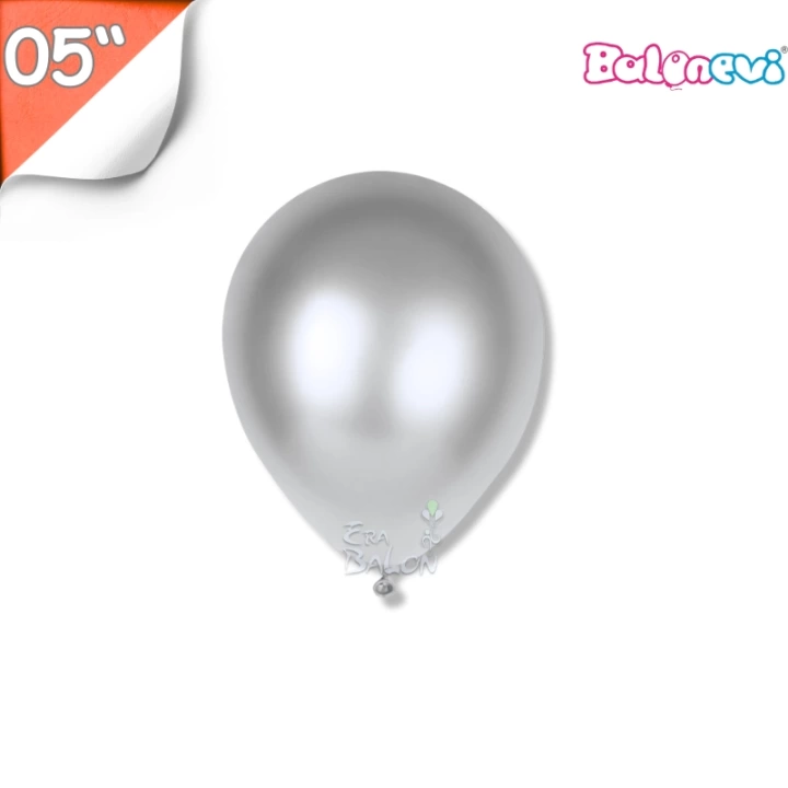 Metalik 05 Balon Balonevi Gümüş