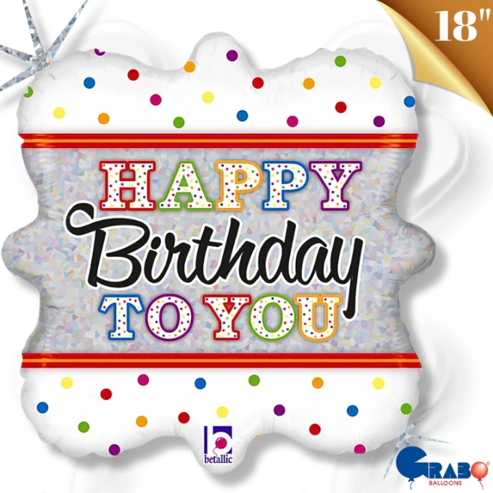 Folyo Balon 18 P. Grabo  Candle Birthday To You