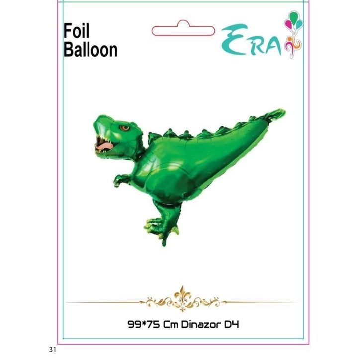 Folyo Balon Era Çin 99*75 Cm Dinazor D4