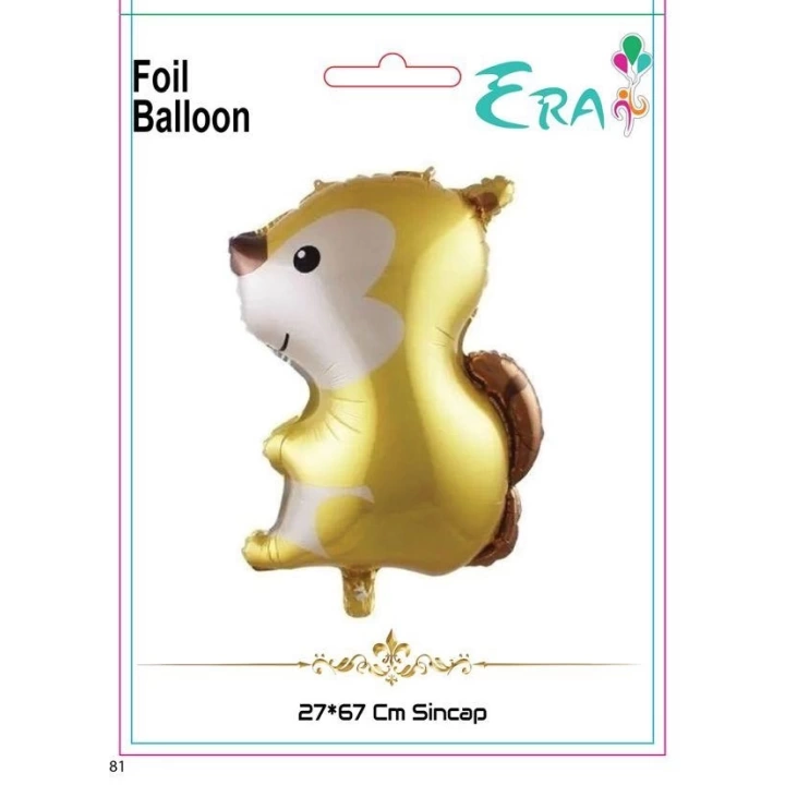 Folyo Balon Era Çin 27*67 Cm Sincap