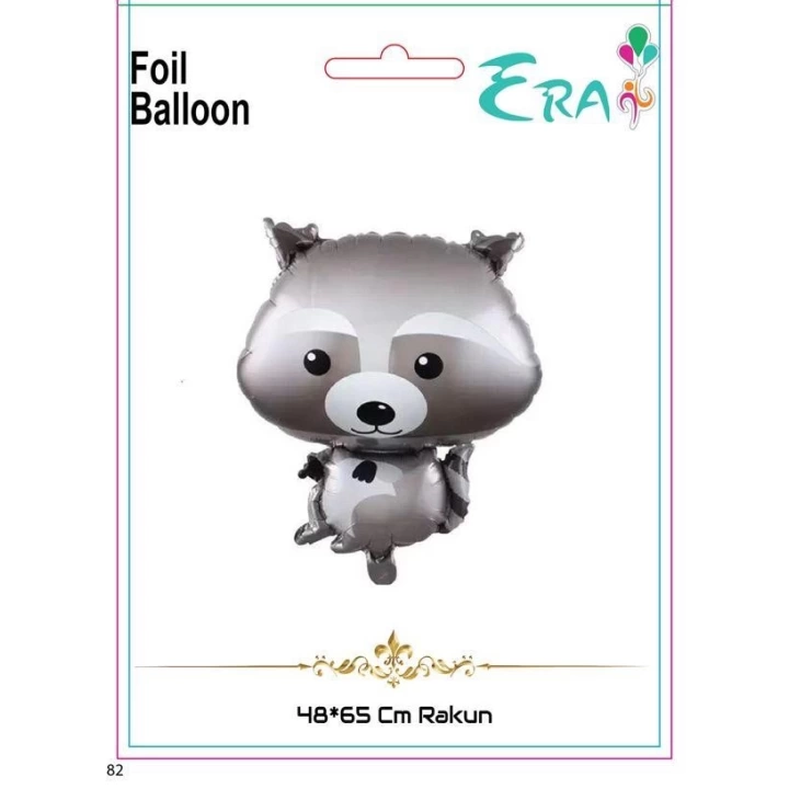 Folyo Balon Era Çin 48*65 Cm Rakun