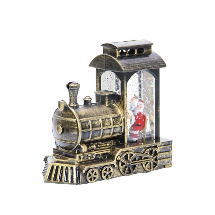 Küre Eskitme Tren Noel Baba Işıklı 11 Cm