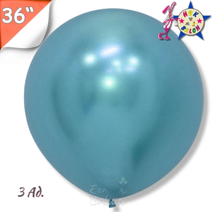 Krom 36 Hbk Balon Mavi 3lü