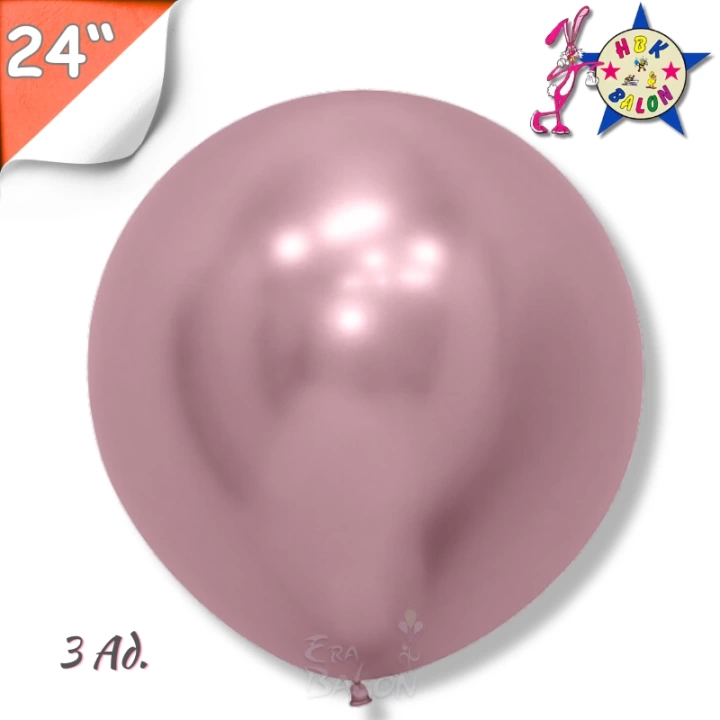 Krom 24 Hbk Balon Pembe 3lü Paket