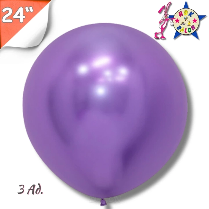 Krom 24 Hbk Balon Mor 3lü Paket