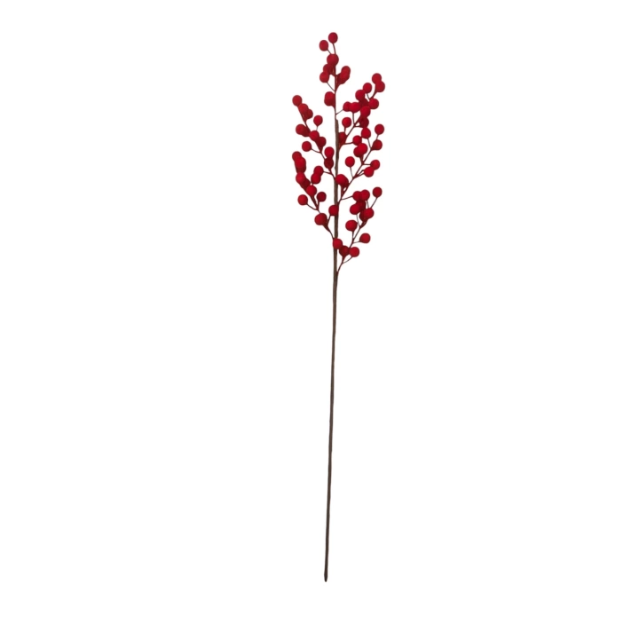 Dal Berry Floklu Kırmızı 50 Cm