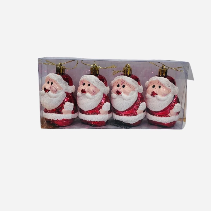 Yılbaşı Süsü Noel Baba 8 Cm 4lü