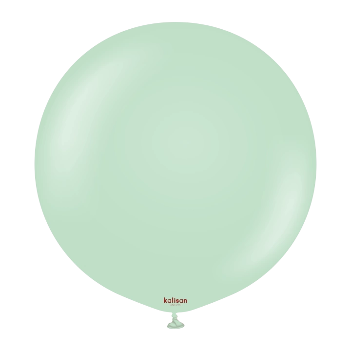 Makaron 18 Balon Jumbo Kalisan Mint Yeşil 10lu (Macaron Green)