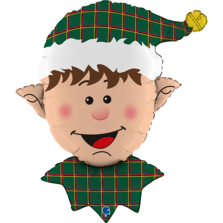 Folyo Balon Grabo 32 P. Tartan Elf Head