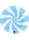 Folyo Balon Grabo 36 P. Round Swırly Blue