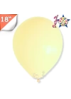 Makaron 18 Balon Jumbo Hbk Sarı 10lu