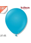 Retro 18 Balon Jumbo Kalisan Cam Mavi 10lu (Blue Glass)