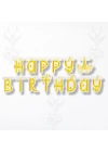 Banner Happy Bırthday Unıcorn Altın