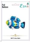 Folyo Balon Era Çin 90*71 Cm Balık Mavi