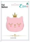 Folyo Balon Era Çin 56*49 Cm Kedi Pembe