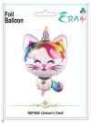 Folyo Balon Era Çin 92*60 Cm Unıcorn Kedi