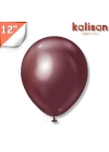 Krom 12 Balon Kalisan Bordo (Burgundy)