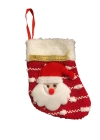 Yılbaşı Süs Çorap Çizgili Noel Baba 15 Cm