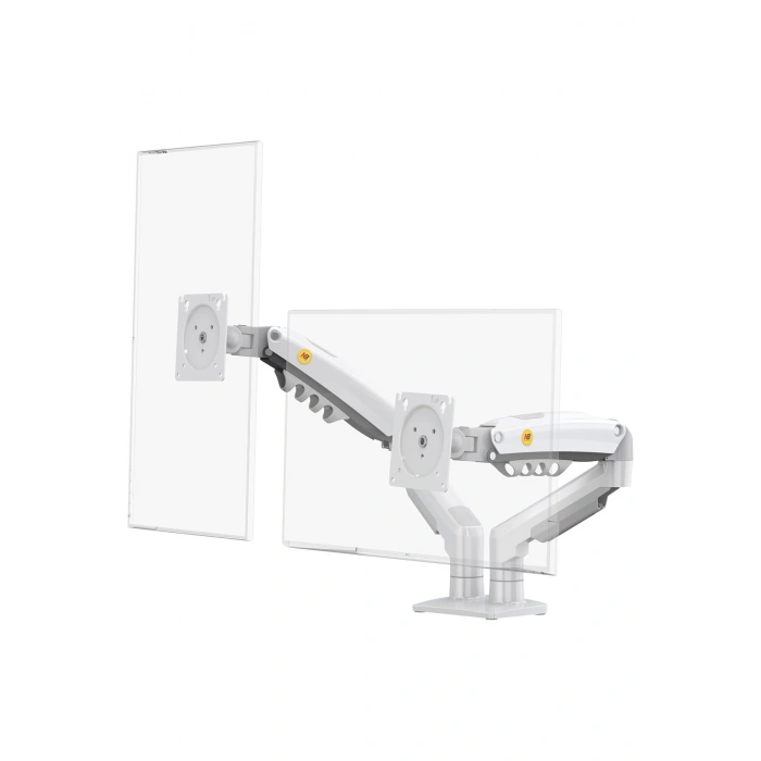 North Bayou NB F160 17-27 Çift Kol 2-9 kg Amortisörlü Monitör Standı (Beyaz)