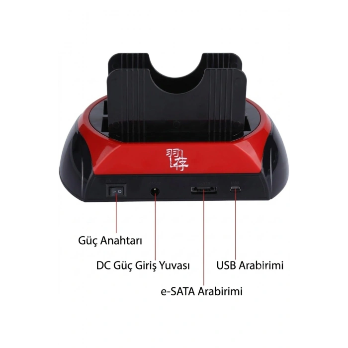 USB 2.0 Docking Combo 2.5 / 3.5 IDE SATA HDD Docking Station - Çoklu Kart Okuyucu ve USB Hub