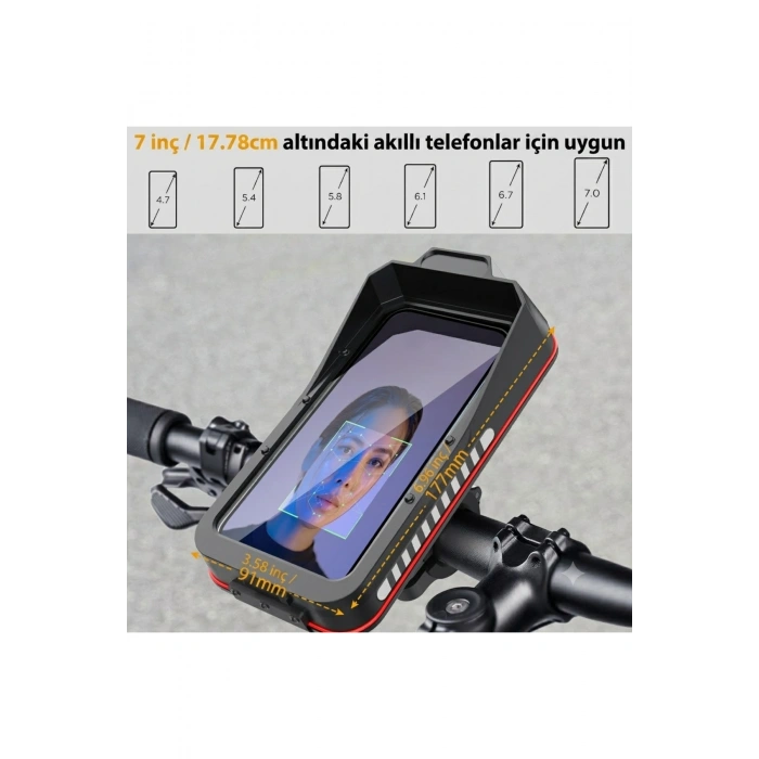 Su Geçirmez Motosiklet, Bisiklet ve Scooter Telefon Tutucu | 360° Döner Stand
