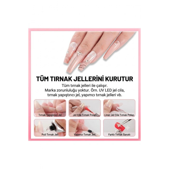 Mini 6 Watt USB UV LED Tırnak Oje Kurutma Makinesi