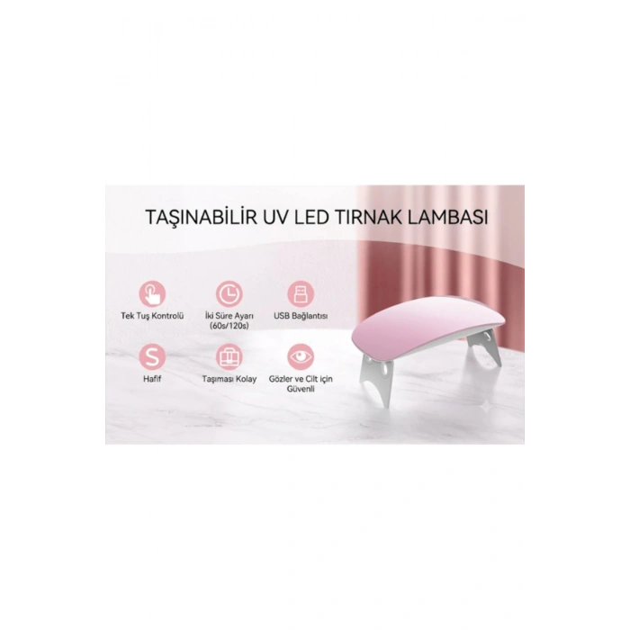 Mini 6 Watt USB UV LED Tırnak Oje Kurutma Makinesi