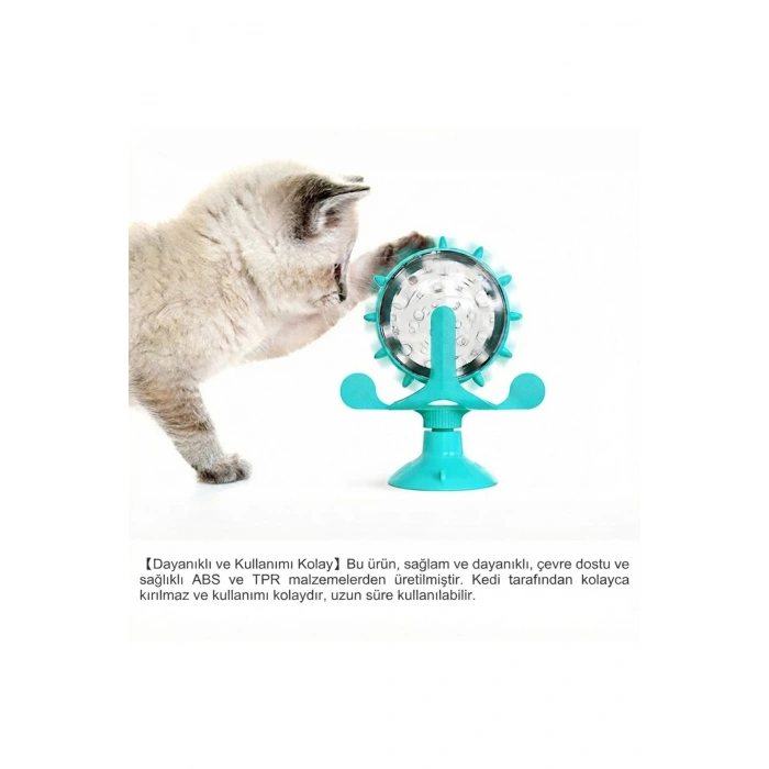 Akıllı Kedi Oyuncağı & Yavaş Besleme Özellikli İnteraktif Zeka Geliştirici Mama Dağıtıcı