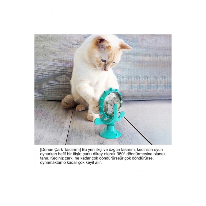 Akıllı Kedi Oyuncağı & Yavaş Besleme Özellikli İnteraktif Zeka Geliştirici Mama Dağıtıcı