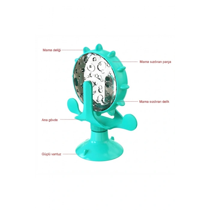 Akıllı Kedi Oyuncağı & Yavaş Besleme Özellikli İnteraktif Zeka Geliştirici Mama Dağıtıcı