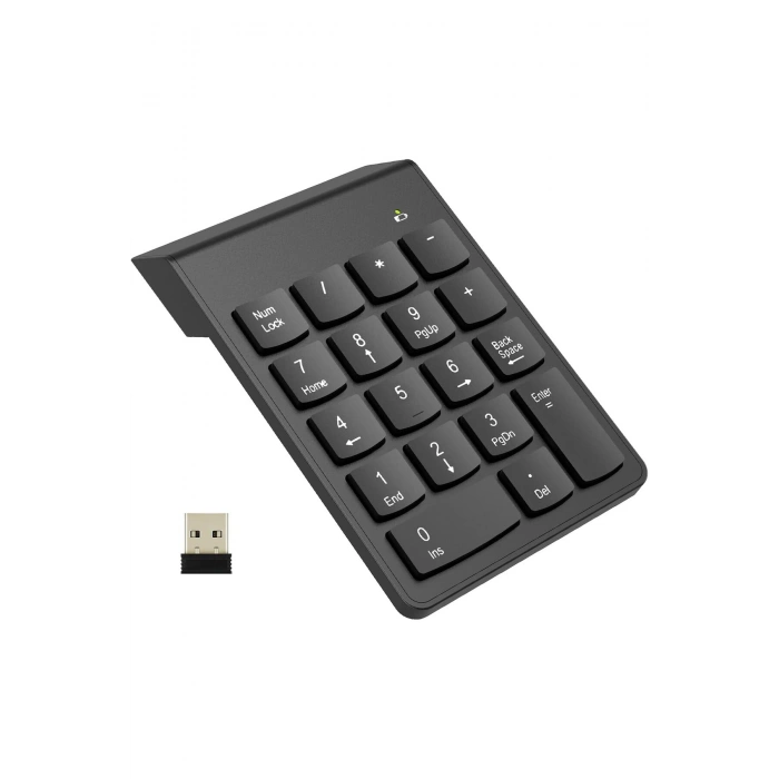 2.4GHz Kablosuz Nümerik Klavye (Ultra İnce Taşınabilir Numpad)
