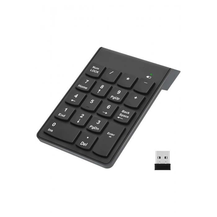 2.4GHz Kablosuz Nümerik Klavye (Ultra İnce Taşınabilir Numpad)