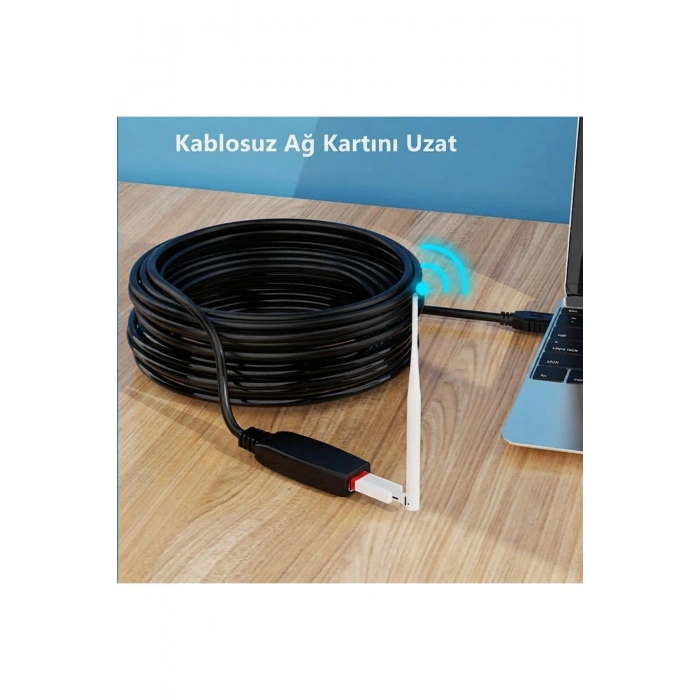 20 Metre USB 2.0 Sinyal Güçlendirici Çipli Profesyonel Uzatma Kablosu