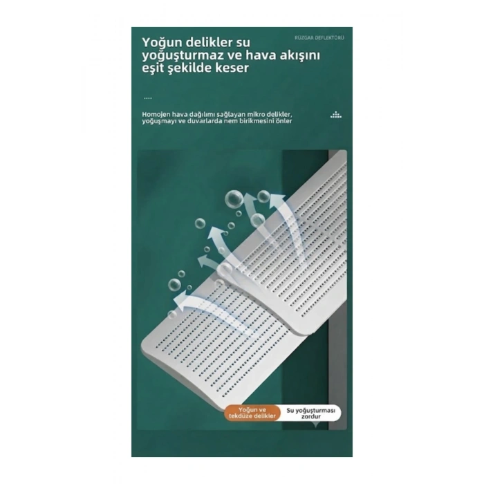 Ayarlanabilir Mikro Delikli Split Klima Rüzgar Siperliği (Rüzgar Kesici Hava Kalkanı)