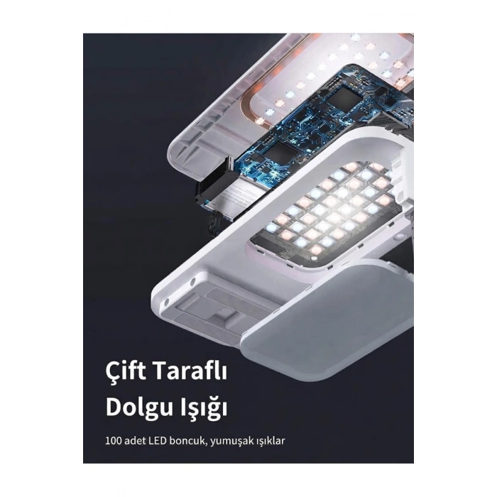 HyMark Canlı Yayın Braketi Çok Fonksiyonlu LED Işıklı 360 Derece Kumandalı Selfie Telefon Standı