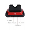 USB 2.0 Docking Combo 2.5 / 3.5 IDE SATA HDD Docking Station - Çoklu Kart Okuyucu ve USB Hub