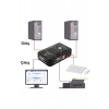 2 Port USB KVM Switch - 2 PC Tek Monitör ve Klavye/Fare Kontrol Cihazı
