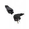Premium 1.8m Topraklı Yonca Power Kablosu (0.75mm² Saf Bakır)