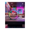 10 İnç Akıllı RGB Müzik Ritimli Gece Lambası – 25 cm Alüminyum Halka LED Masa Lambası