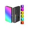 HyMark RGB-CL120 LED Video Fotoğraf Dolgu Işığı 9000K LCD Ekran 20 Efekt DSLR Vlog Canlı Yayın Işığı
