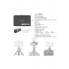 HyMark RGB-CL120 LED Video Fotoğraf Dolgu Işığı 9000K LCD Ekran 20 Efekt DSLR Vlog Canlı Yayın Işığı