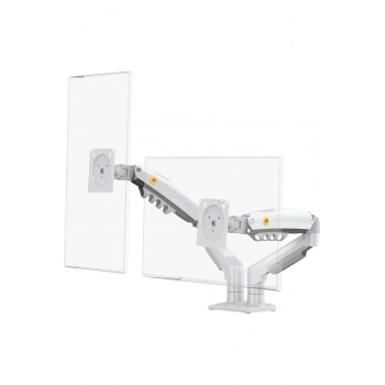North Bayou NB F160 17-27 Çift Kol 2-9 kg Amortisörlü Monitör Standı (Beyaz)