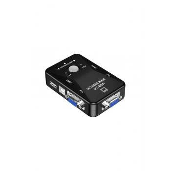 2 Port USB KVM Switch - 2 PC Tek Monitör ve Klavye/Fare Kontrol Cihazı