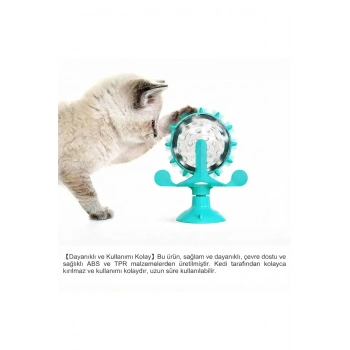 Akıllı Kedi Oyuncağı & Yavaş Besleme Özellikli İnteraktif Zeka Geliştirici Mama Dağıtıcı